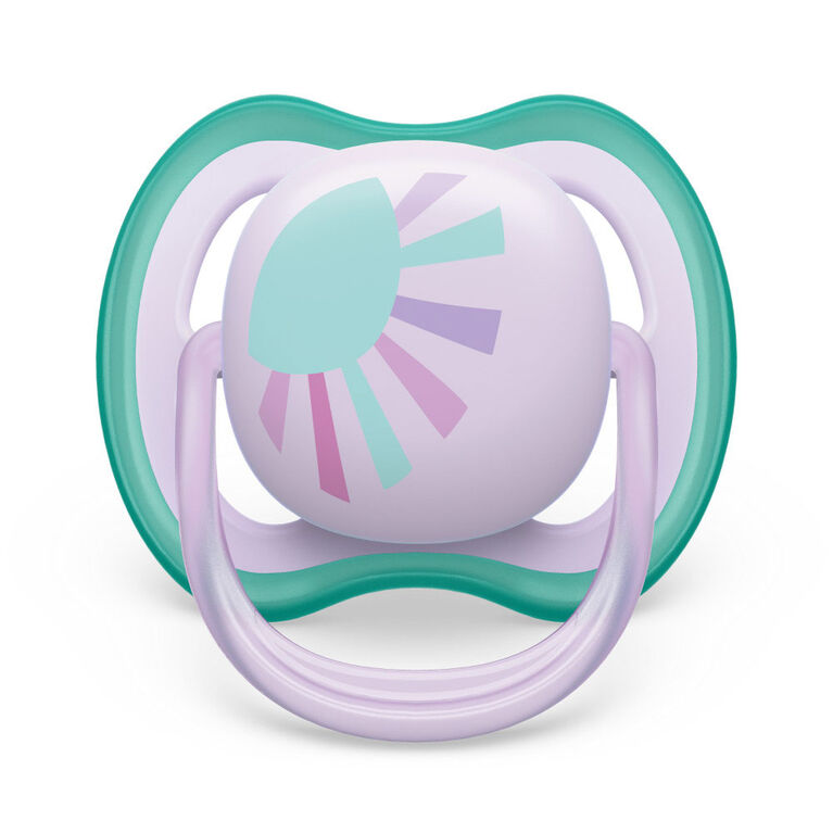 Avent Ultra Air Pacifier 0-6m sun/ rainbow 2pk