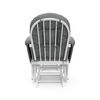 Storkcraft Hoop Glider and Ottoman - White with Gray