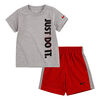Nike T-shirt and short set Red, Size 3T