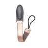 JJ Cole Vegan Leather Pacifier Clip - Rosegold