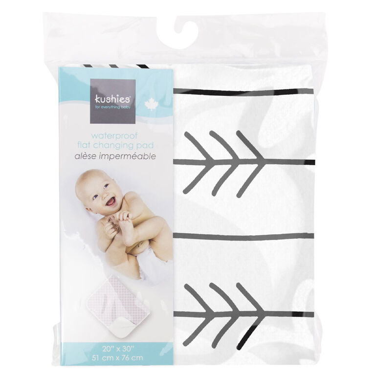 Kushies - Waterproof Changing Pad - Black Arrows