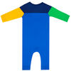 earth by art & eden - Mike Color Block Coverall - Stong Blue, 6 Months