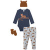 PL Baby 4 piece set navy tiger 6M