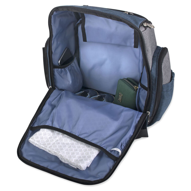 Fisher Price Kaden Backpack Diaper Bag Grey And Navy Babies R Us Canada