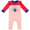 earth by art & eden - Maya Coverall Fleece Coverall - Crystal Rose, 18 Months