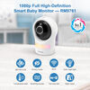 VTech RM9761 1080p WiFi Remote Access Video Baby Monitor with Night Light - White