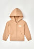 Northern Reflections Littles Wild Fleece Hoodie Taupe