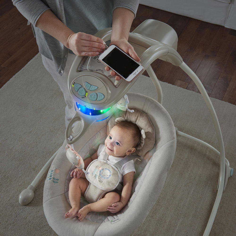 Ingenuity InLighten Cradling Swing Lullaby Lion