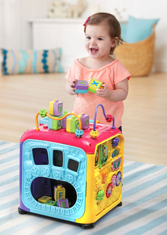 Vtech alphabet clearance activity cube pink