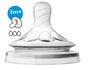 Philips Avent Natural Baby Bottle Nipple, Medium Flow Nipple 3M+ - 2-Pack