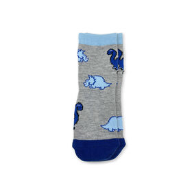 Chloe + Ethan - Baby Socks, Grey Dinosaur