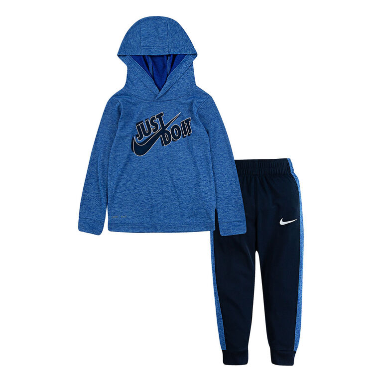 Nike Top and Jogging Pant Set - Blue, 18 Months