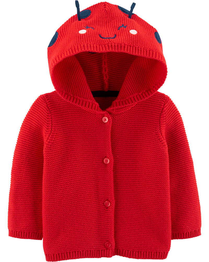 Newborn 2025 red cardigan
