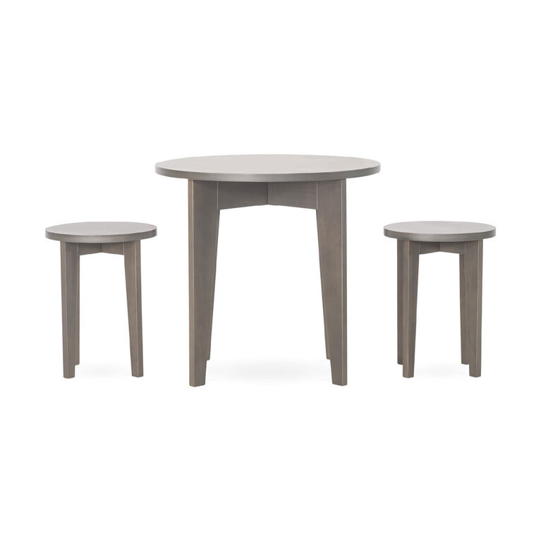 Forever Eclectic Geo Kids Table & Stools Set, Dapper Gray