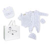 Rock a Bye Baby Boutique - Netural Toy Box Footie 5-Pc Set - 0-3 Months