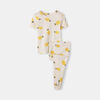 Short Sleeve 2 Piece Sleep White Lemon Print 3Y
