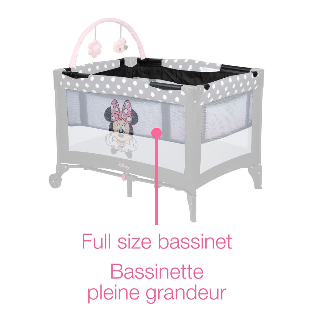 Minnie mouse playpen with bassinet discount