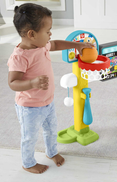 Fisher-Price Laugh & Learn 4-in-1 Game Experience Sports Activity Center &  Toddler Learning Toy