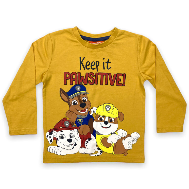 Paw Patrol - Long Sleeve Tee - Yellow - 3T