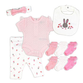 Lily & Jack Pink Bunny 10 Piece Set 