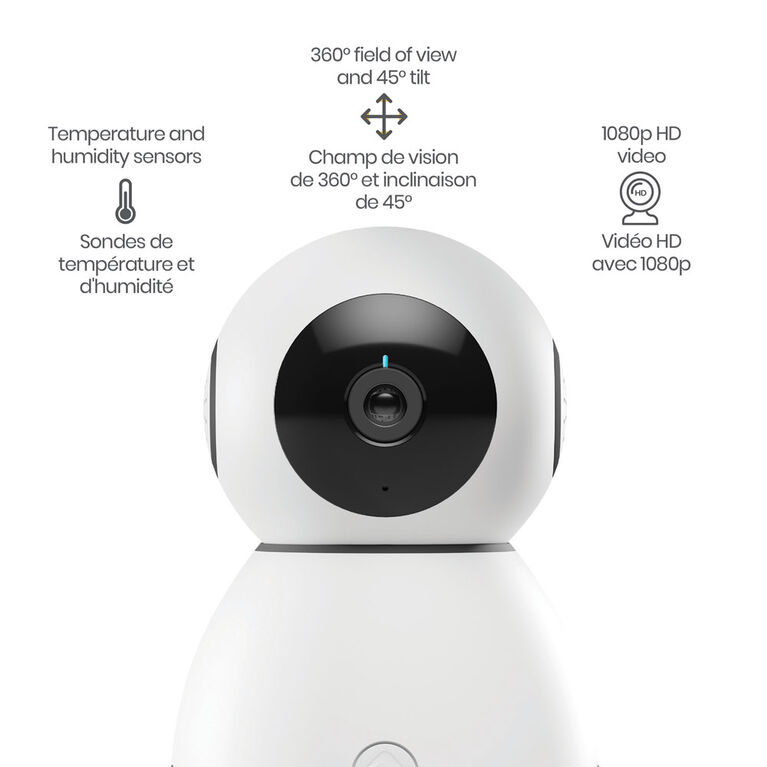 Moniteur pour bébé intelligente 360° de Safety 1st
