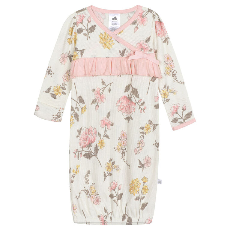 Just Born - 1-Pack Baby Vintage Floral Gown - 0-6 months