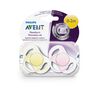 Philips AVENT - Suces Nouveau-né, Sans BPA, 0 à 2 mois, rose/Jeune, paquet de 2.