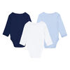 Nike 3 Pack Long Sleeve Bodysuit - Midnight Navy - 3 Months