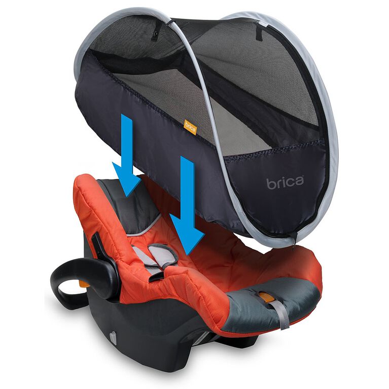 Brica Infant Comfort Canopy Babies, Baby Car Seat Shade Cover