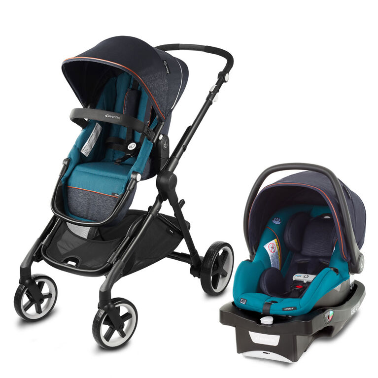 Evenflo Gold Pivot Xpand Travel System-Sapphire