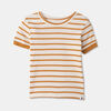 RISE Little Earthling Short Sleeve 2 Piece Sleep Orange Stripe