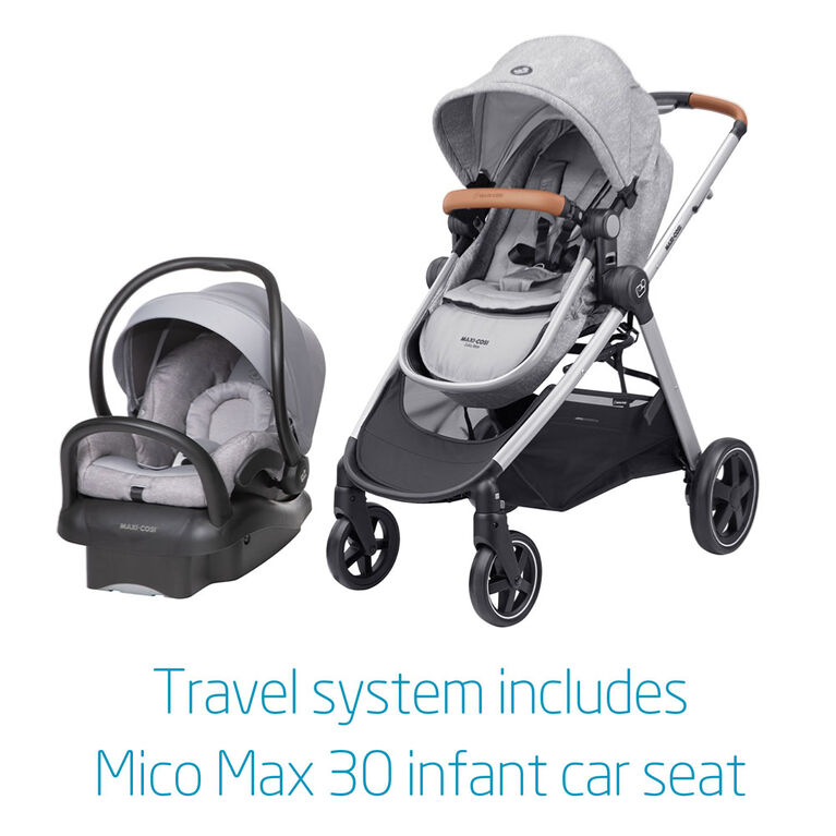 Maxi Cosi Zelia Max 5in1 Modular Travel System Nomad Grey Babies