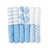 Jesse & Lulu 12-Pack Argyle Theme Washcloth: Blue