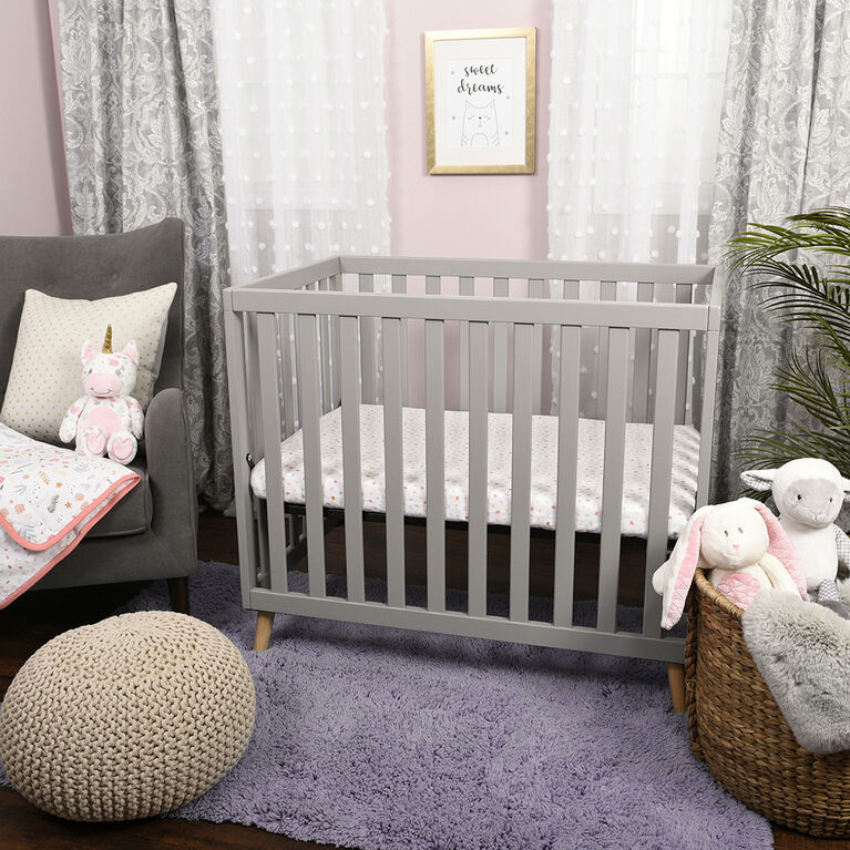 Baby's First by Nemcor, 2Pack Jersey Mini Crib Sheets, Floral Babies