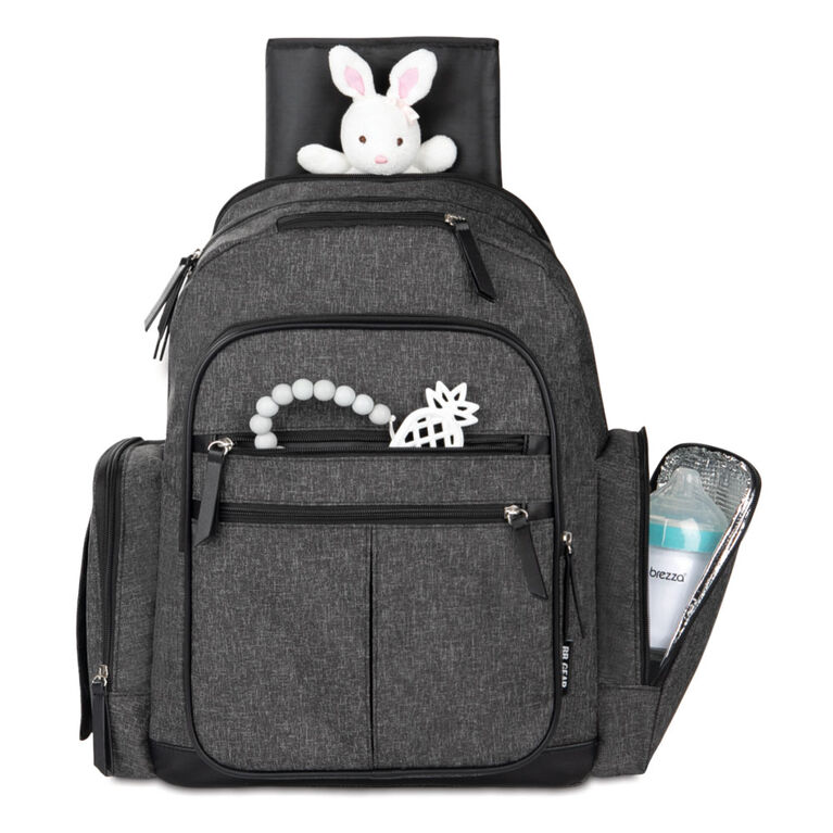 Baby Boom Places & Spaces Backpack Diaper Bag - Charcoal