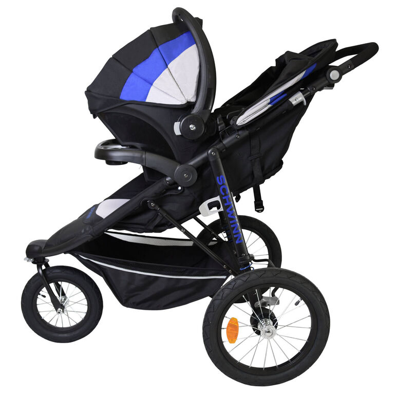 schwinn circuit jogger travel system with anti microbial fabric