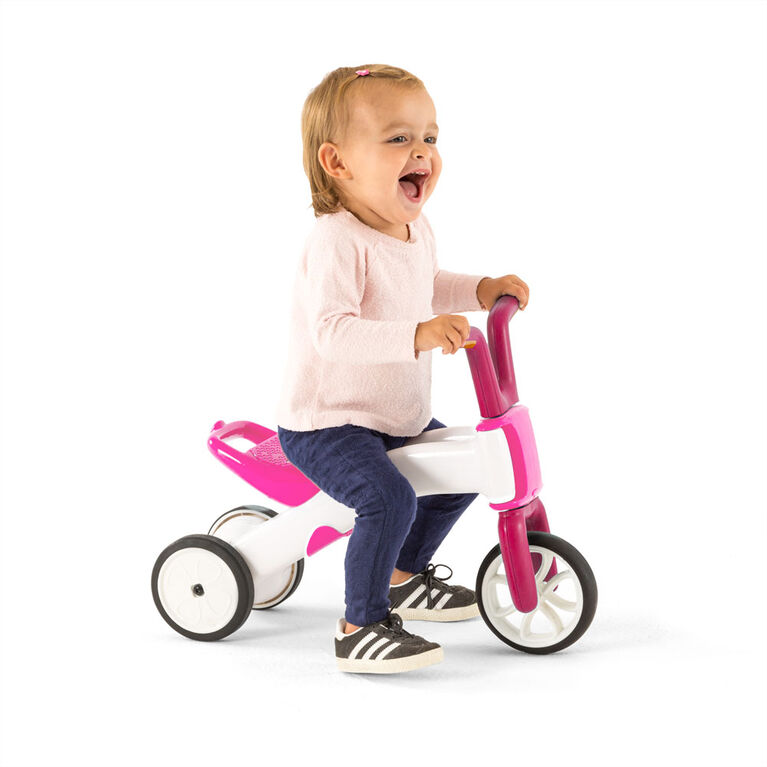 Chillafish Bunzi 2in1 Gradual Balance Bike & Tricycle, Pink Toys R Us Canada