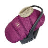 Petit Coulou  Winter car seat cover - Burgundy/Grey