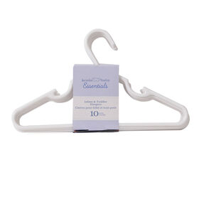Koala Baby Essentials 10-Pack Infant & Toddler Hangers - White