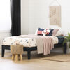 Vito Twin Solid Wood Platform Bed Black