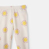 Cuffed Legging White Sun Print 0-3M