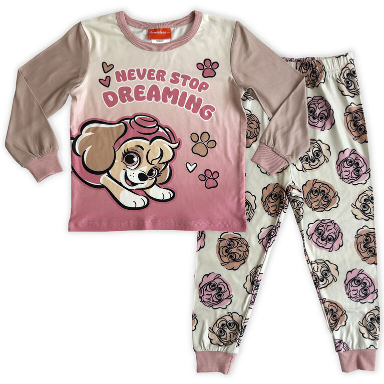 Paw Patrol 2 Piece Pajama Set - Beige