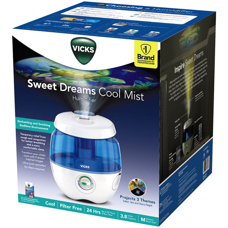 Vicks Sweet Dreams Cool Mist Humidifier - Blue