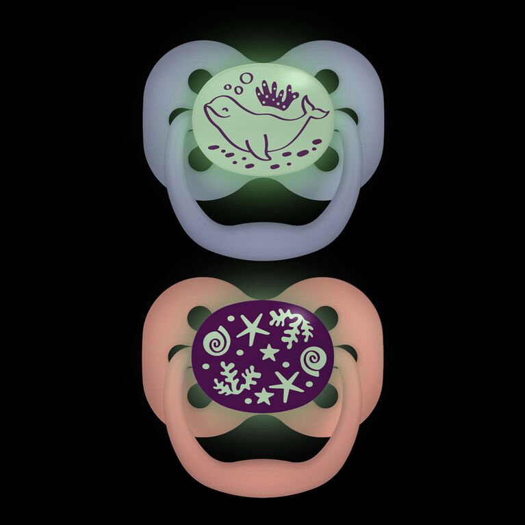 Advantage Pacifier Stage 1 Coral 4 Pack