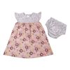 Rococo 2-Piece Dress with Panty Set - Pink, 0-3 Months