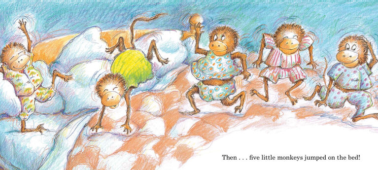 Five Little Monkeys Jumping on the Bed (Padded Board Book)