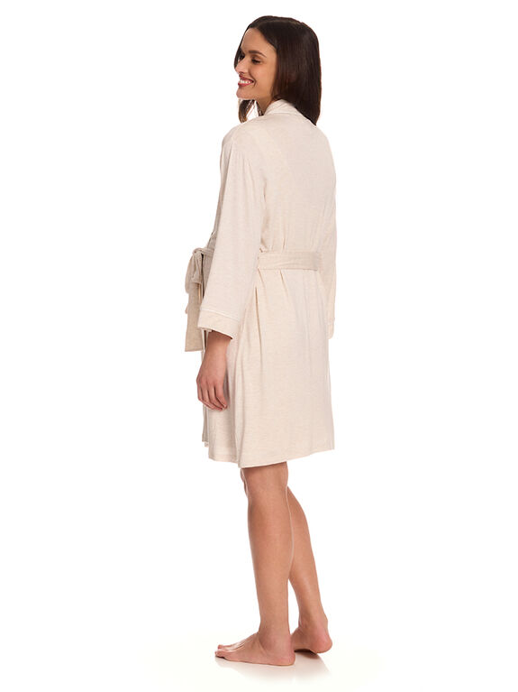 Chloe Rose Ensemble de Robe de Grossesse et d'Allaitement 2 Pièces Avoine