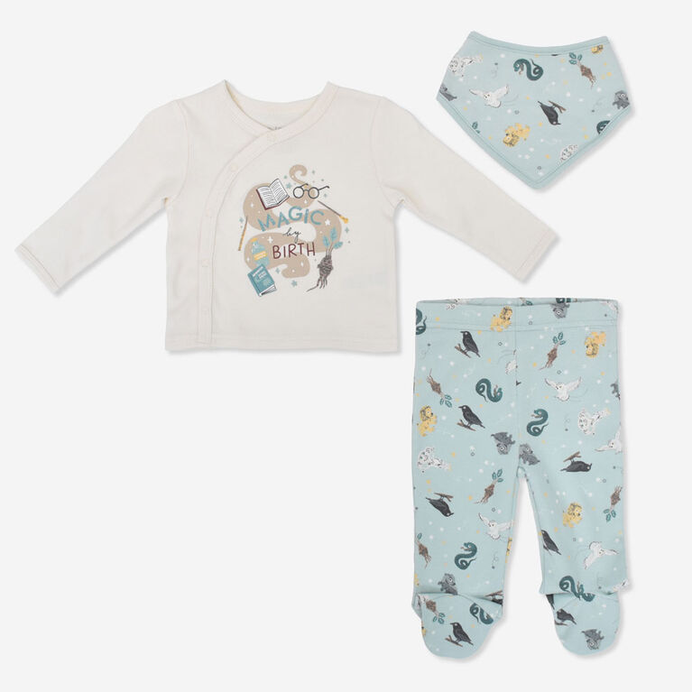 Harry Potter Cardigan Set Aqua 6/9M