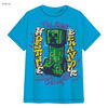 Minecraft Hostile Behaviour Boy Short Sleeve Tee Blue Atoll - 7