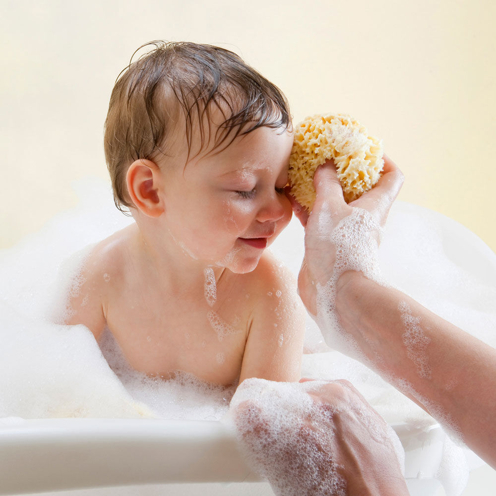 Large baby 2025 bath sponge